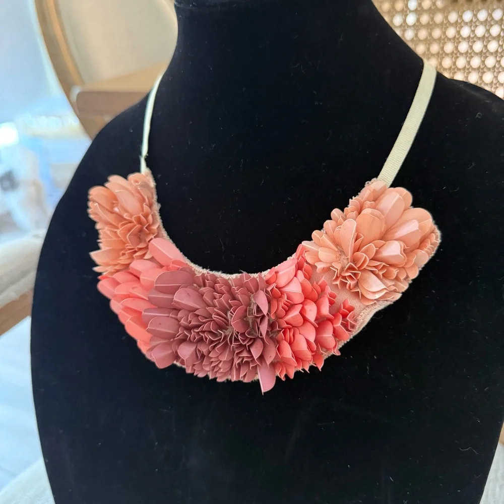 Floral Pink and Purple Necklace